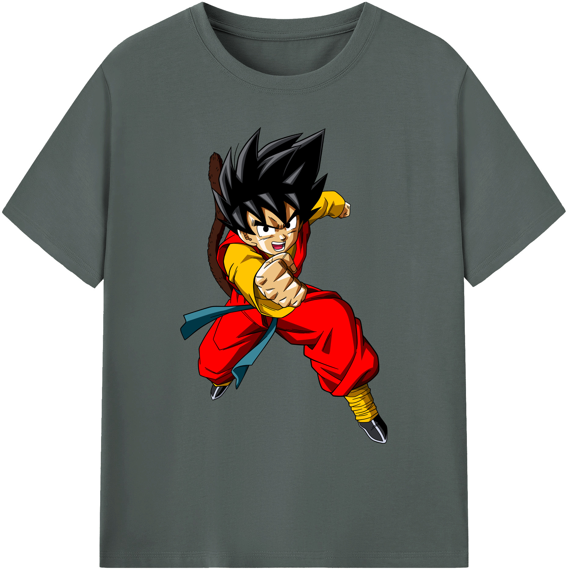 （画像用） ドラゴンボール 孫悟空（そん ごくう）Son Goku カカロット DRAGON BALL Kakarotto 綿100％ メンズ半袖Tシャツ｜肌触りやわらか＆通気性